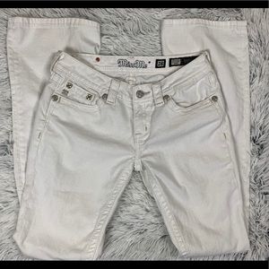 Miss me white bootcut jeans